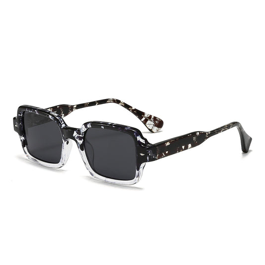 Dollger Square 90s Retro Clear Sunglasses