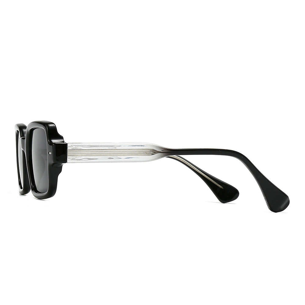 Dollger Square 90s Retro Clear Sunglasses