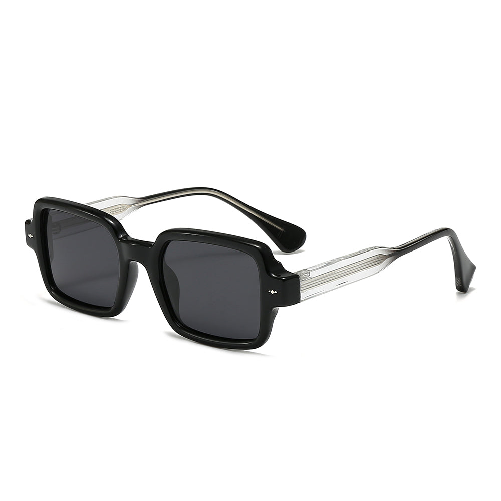 Dollger Square 90s Retro Clear Sunglasses