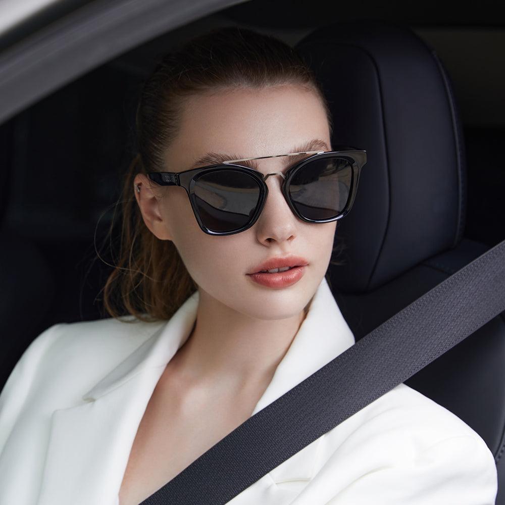 Dollger Trendy Square Polarized Vintage Sunglasses