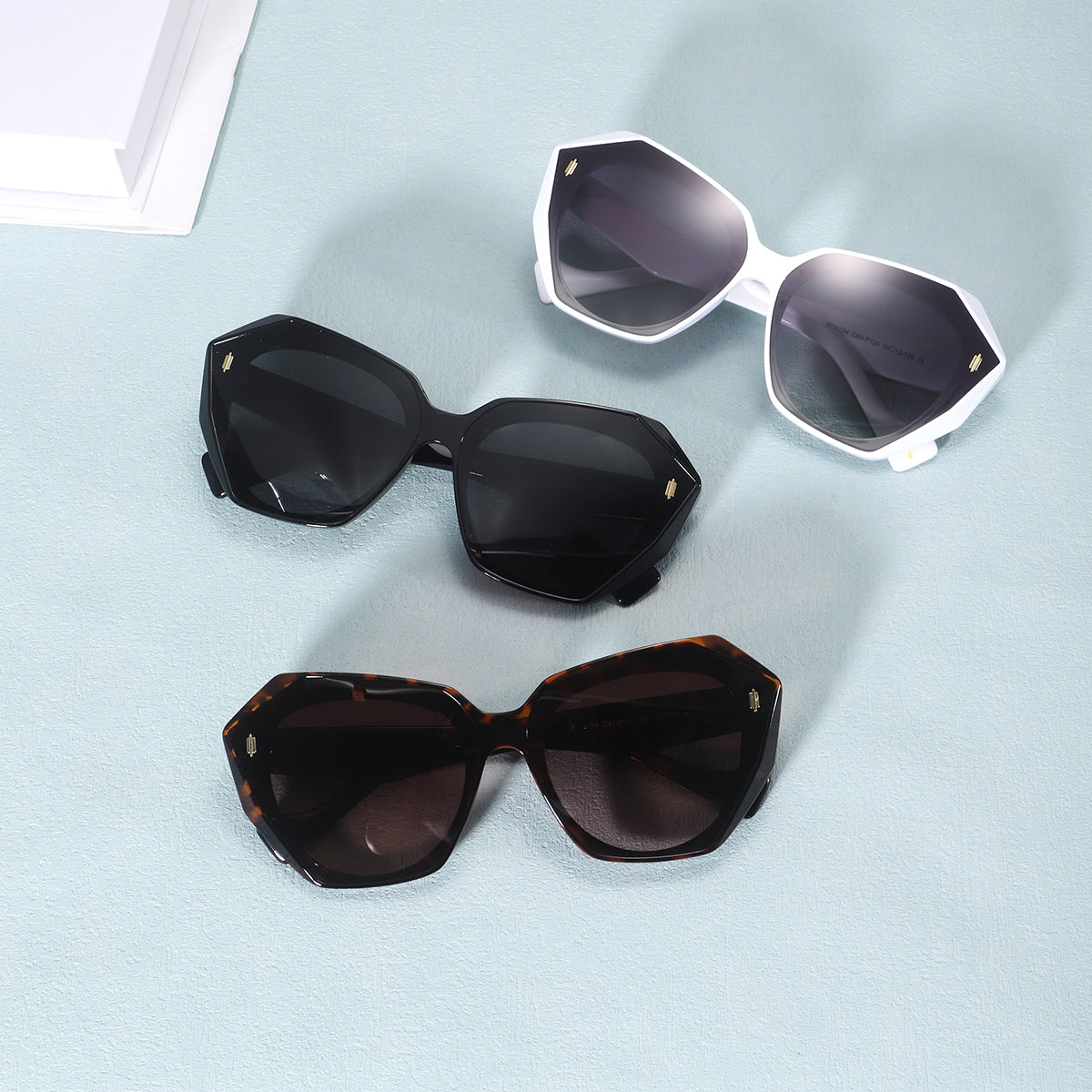 Retro Tinted Polygonal Cat Eye Sunglasses